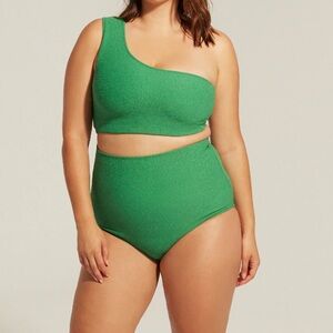 SAINT SOMEBODY By My Side Green Bikini Top